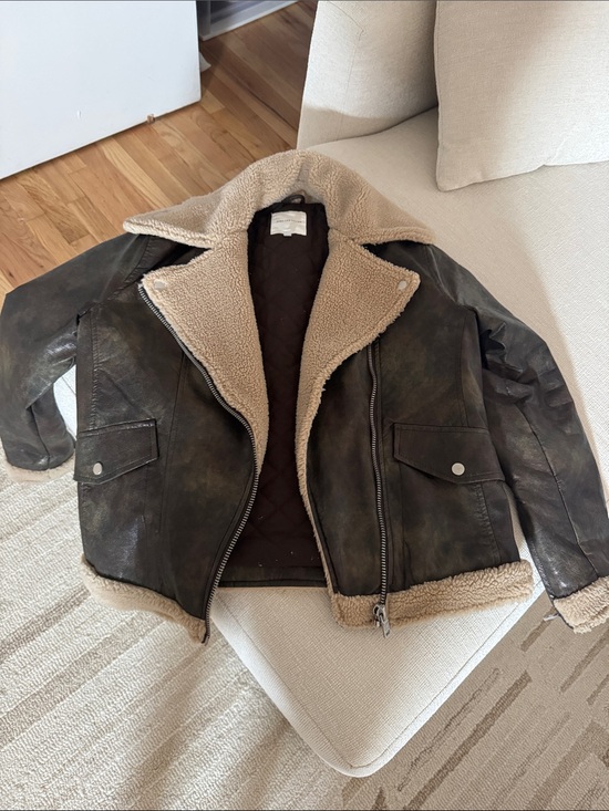 Avec Les Filles Jackets & Blazers - Women’s Avec les Filles Shearling-Trim Bomber Jacket - Brown